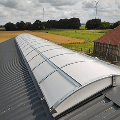 Lichtstraat schuin dak